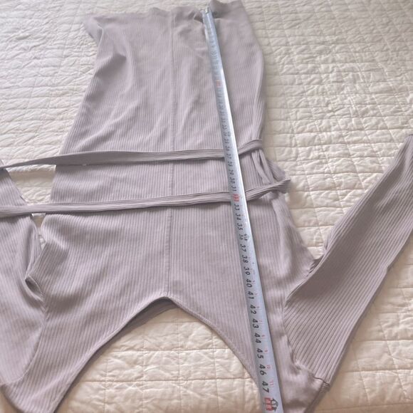 NEW Pact Organic Cotton Stretch Rib Jazz Maternity Dress Lilac Purple size XXL - Picture 6 of 9